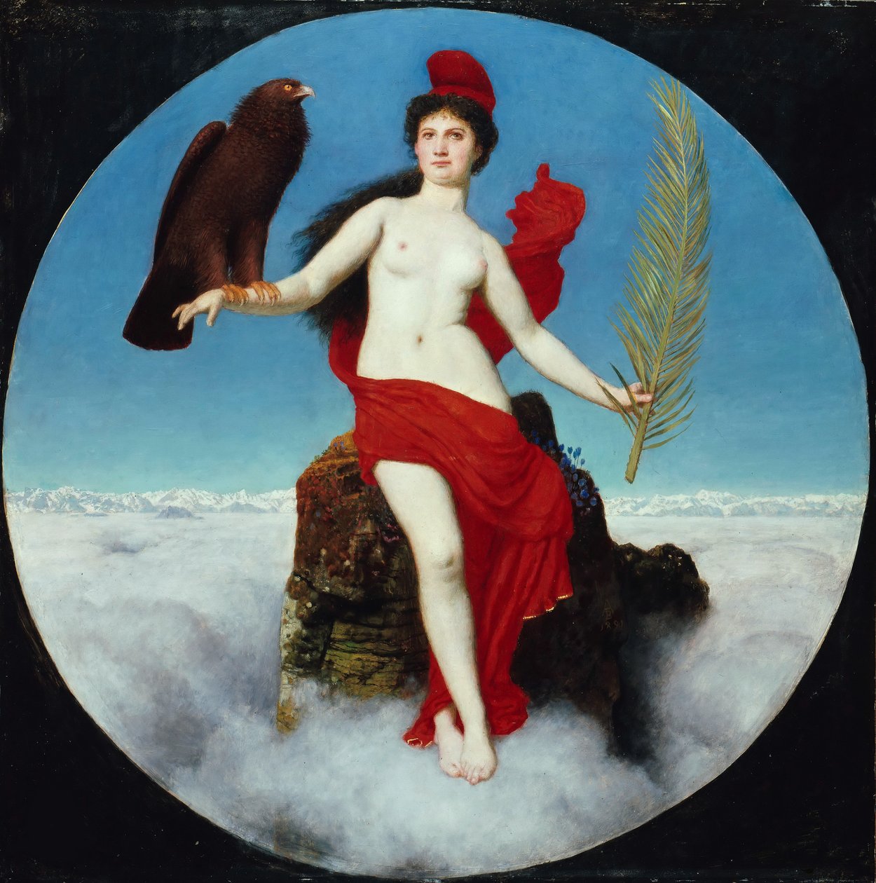 The Freedom Helvetia, 1891. av Arnold Böcklin