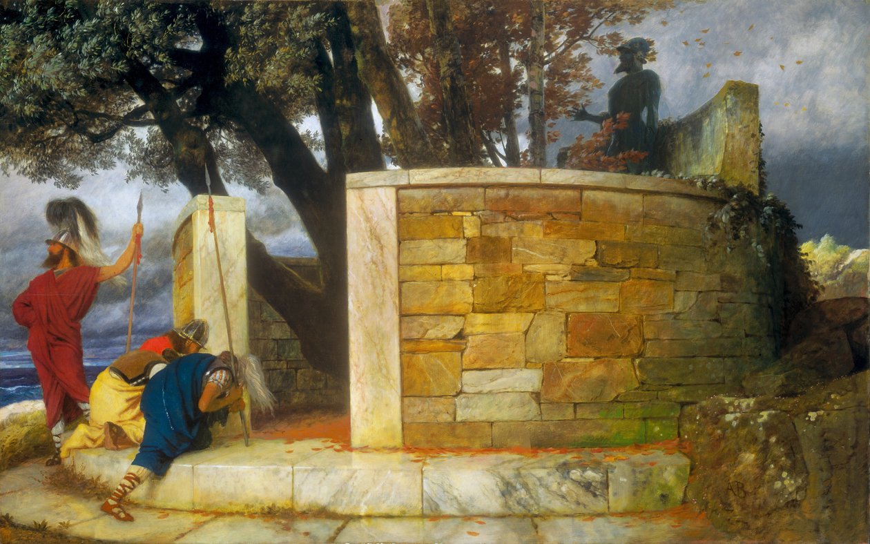 The Sanctuary of Hercules, 1884. av Arnold Böcklin