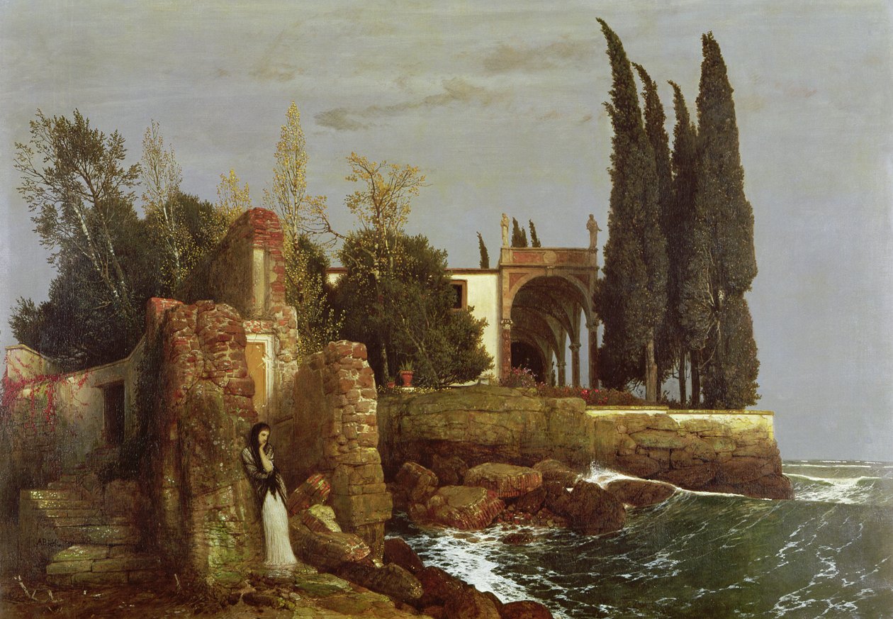 Villa ved sjøen av Arnold Böcklin
