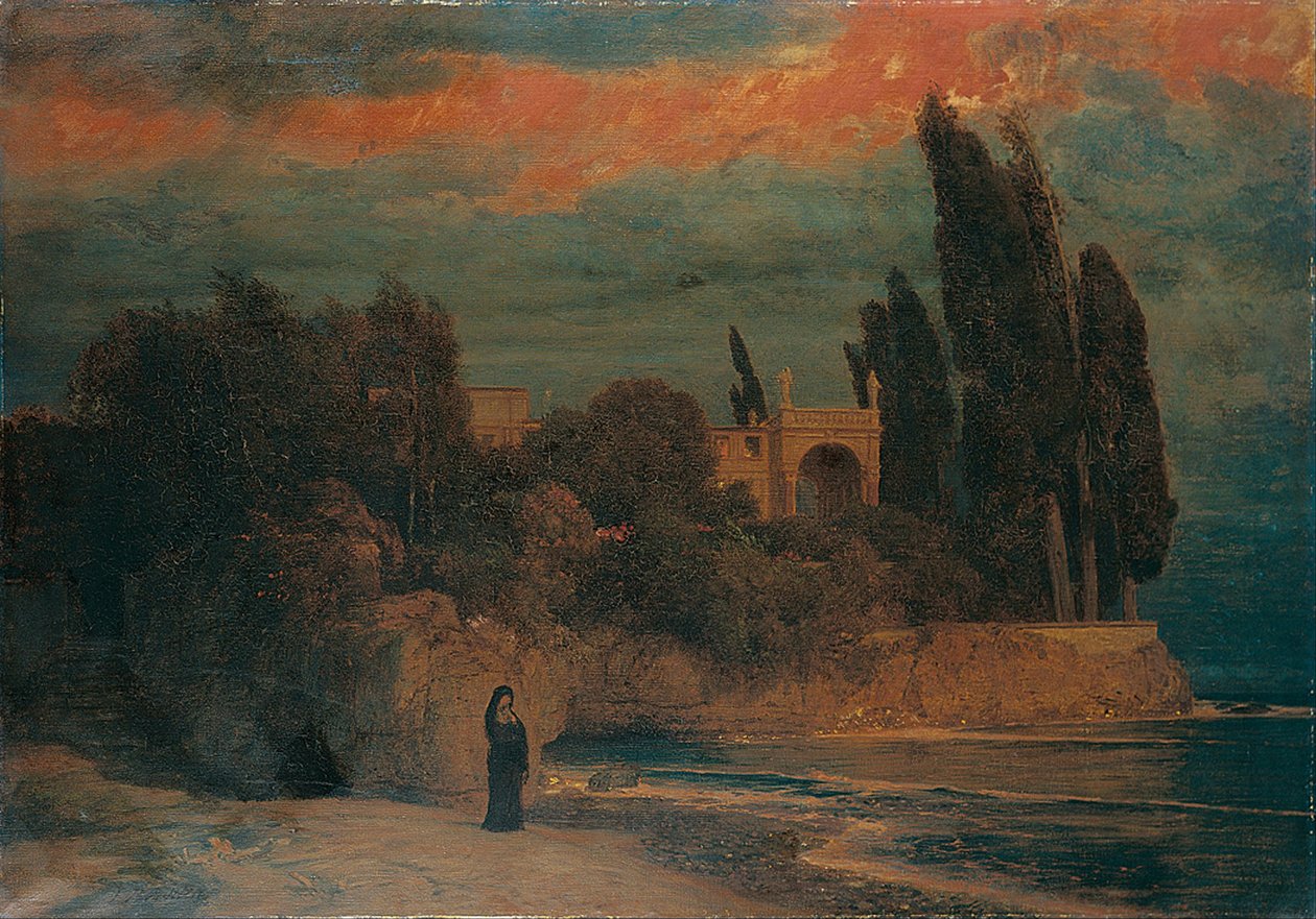 Villa ved sjøen av Arnold Böcklin