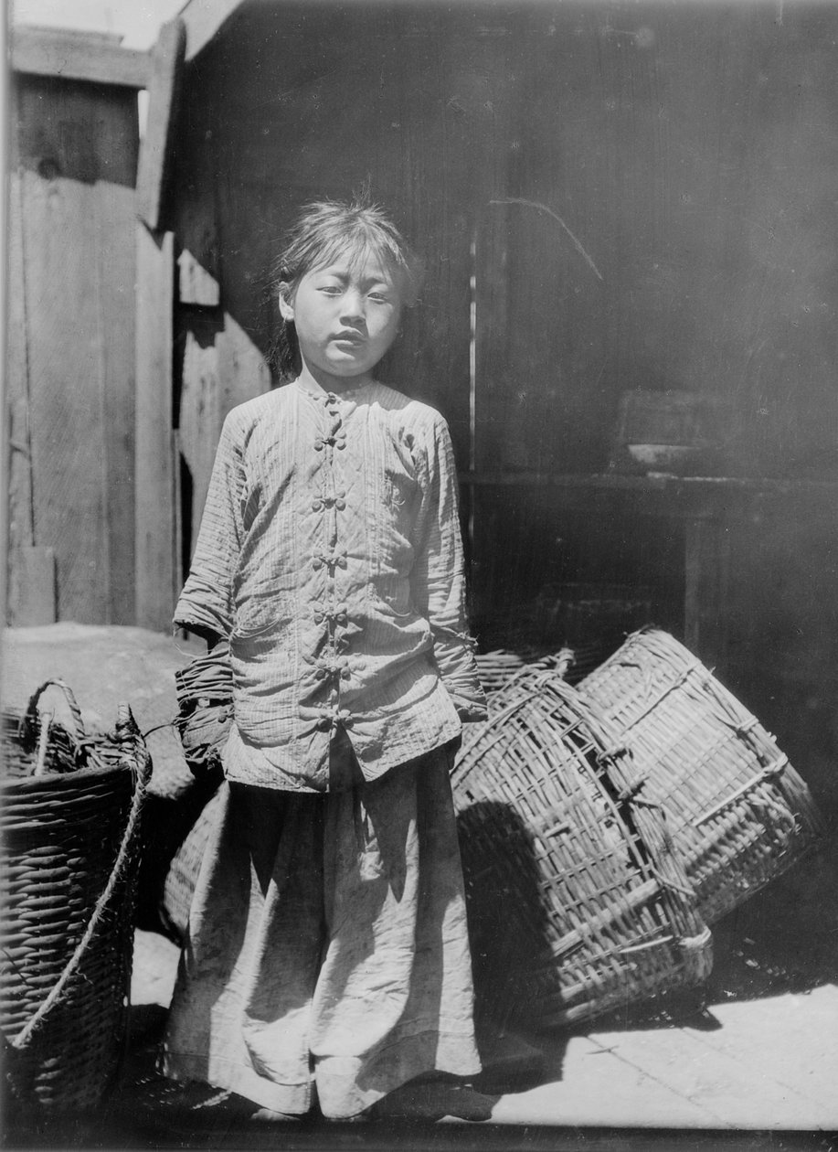 Fiskehandlerens datter, Chinatown, San Francisco av Arnold Genthe