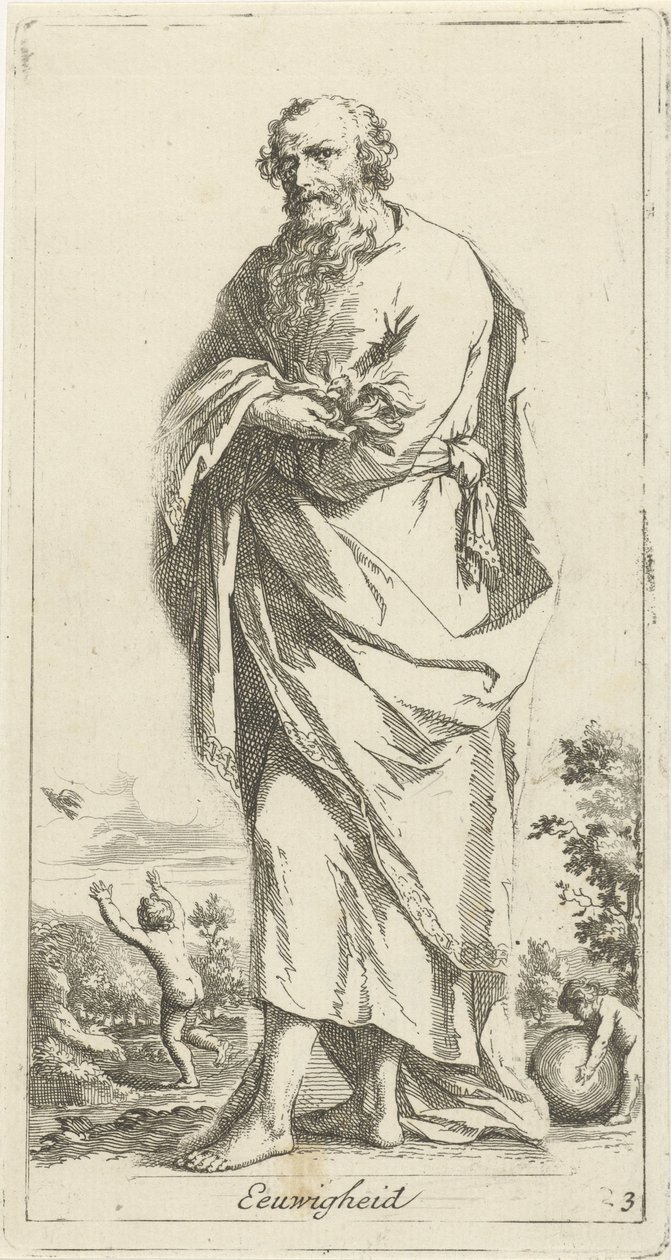 Personified Eternity Eternity (tittel på objekt) 41 stykker, forskjellige Sinne Beelden (serietittel) av Arnold Houbraken
