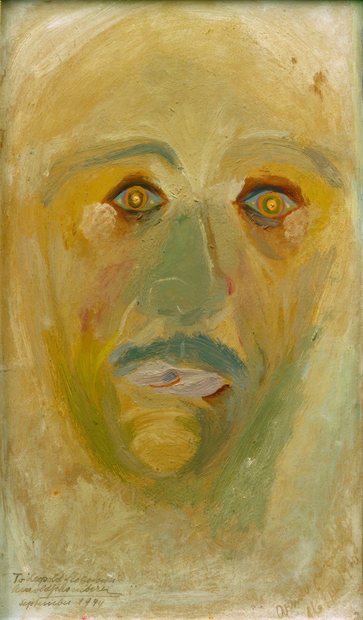 Selvportrett (syn) av Arnold Schönberg
