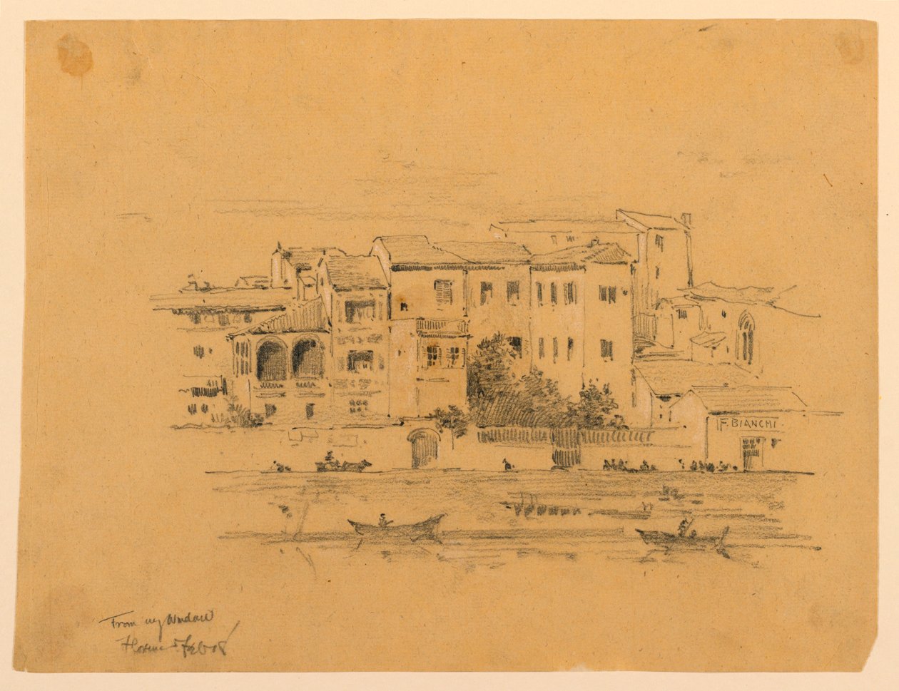 Fra vinduet mitt, Firenze av Arnold William Brunner