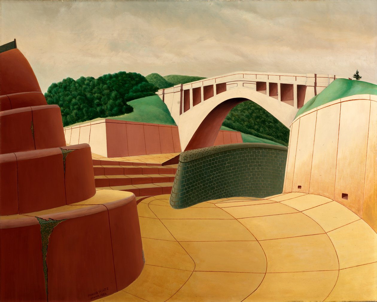 Spillway, Ashokan Dam, 1934. av Arnold Wiltz