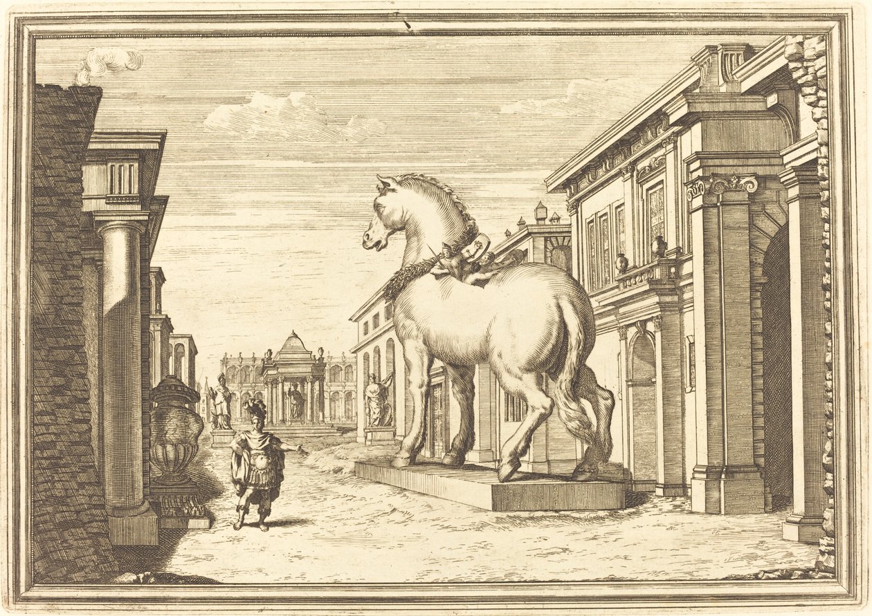 Grekeren i Troja: Plate 2 av Arnold von Westerhout