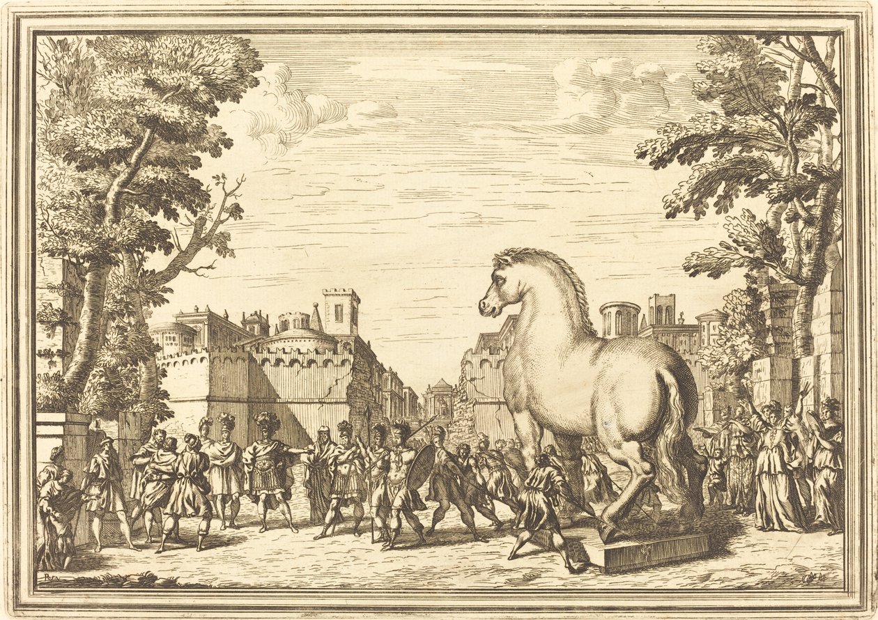 Grekeren i Troja: Plate 4 av Arnold von Westerhout