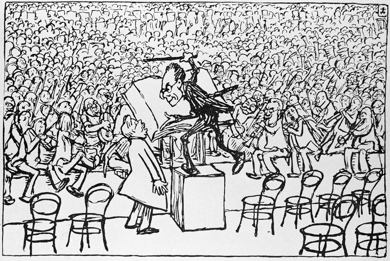 Gustav Mahler dirigerer, fra 