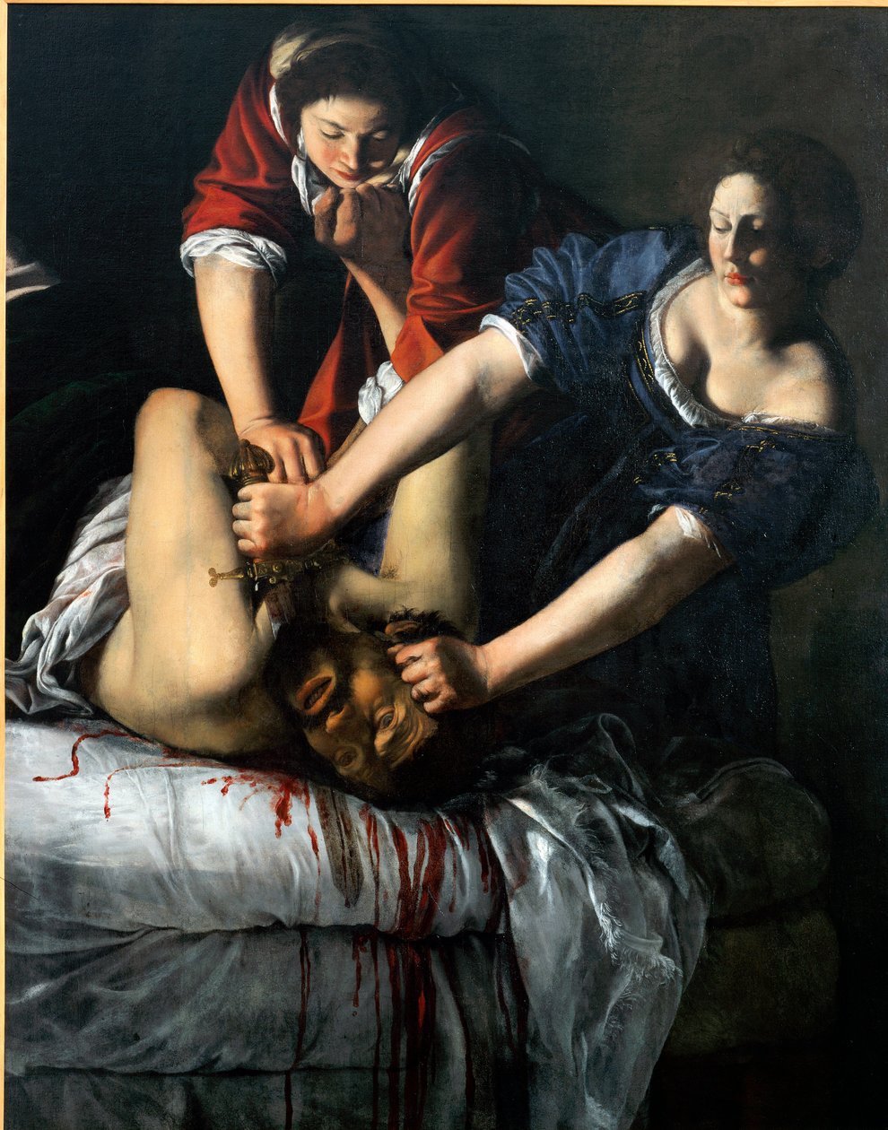 Judith og Holofernes. (Olje på lerret av Artemisia Gentileschi