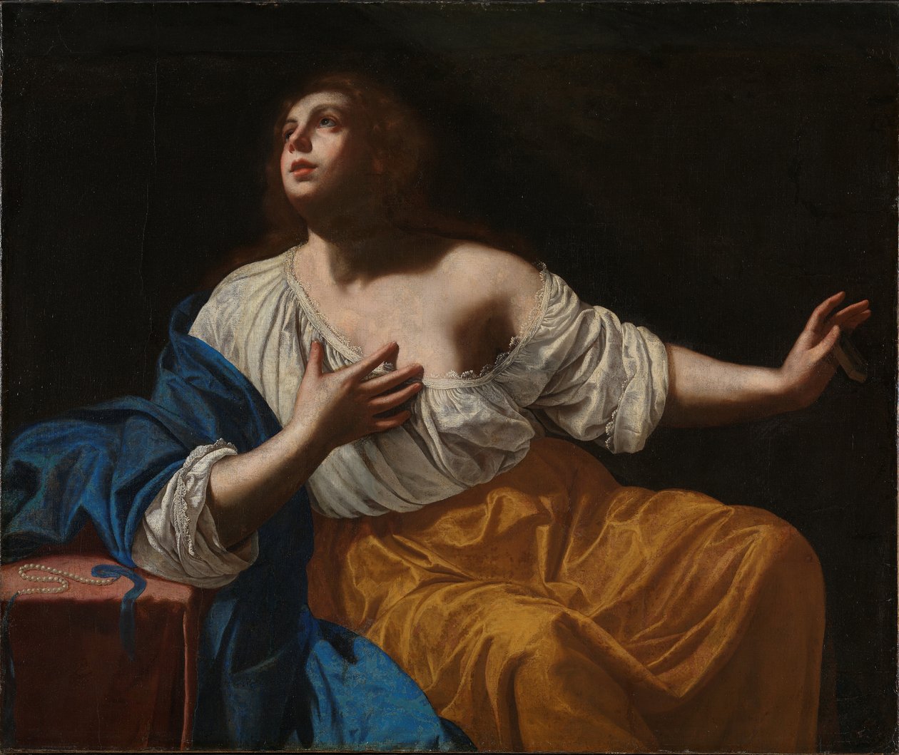 Den angrende Maria Magdalena, ca. 1640. av Artemisia Gentileschi