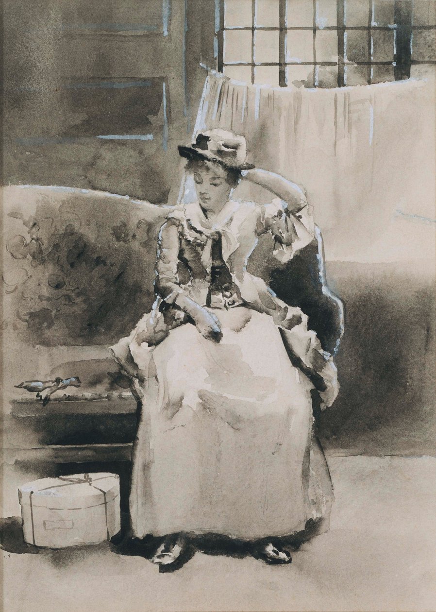 Untitled (Sittende kvinne) av Arthur Bowen Davies