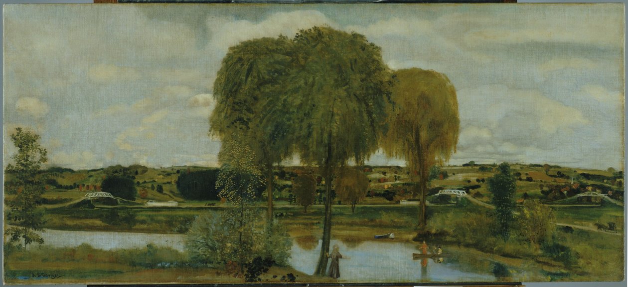 Langs Erie -kanalen av Arthur Bowen Davies