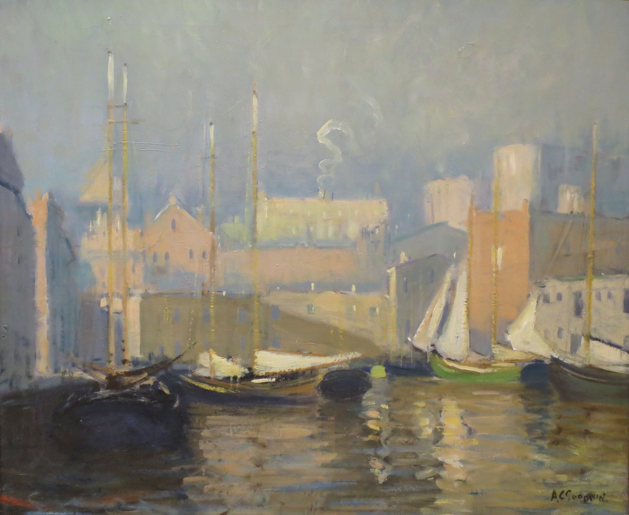 Tea Wharf, Boston av Arthur Clifton Goodwin