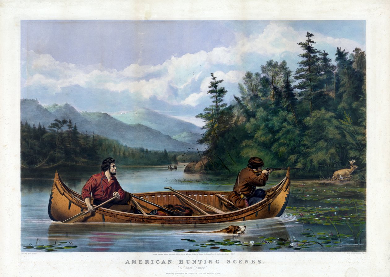 A Good Change, utgitt av Currier & Ives, ca. 1863 av Arthur Fitzwilliam after Tait