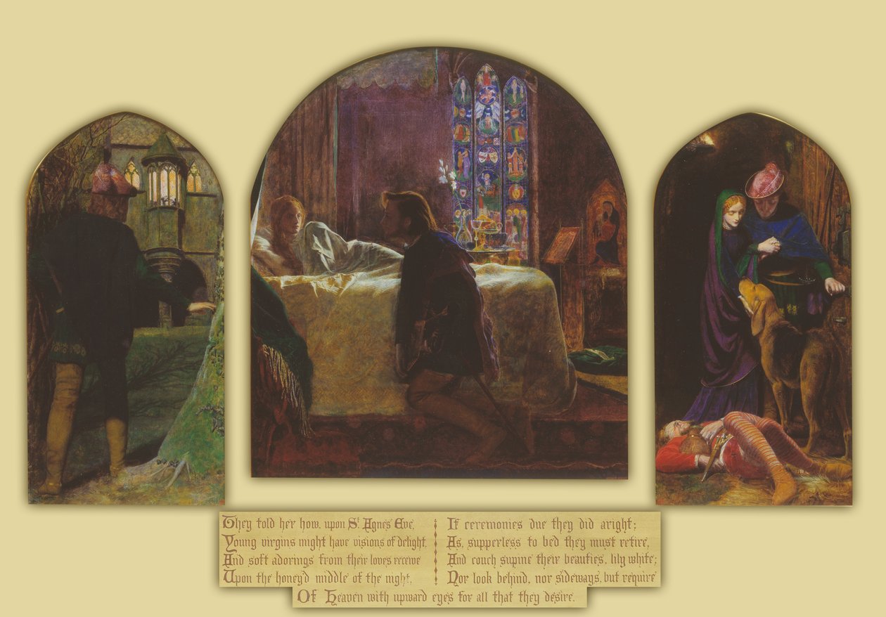 Eve of St Agnes av Arthur Hughes