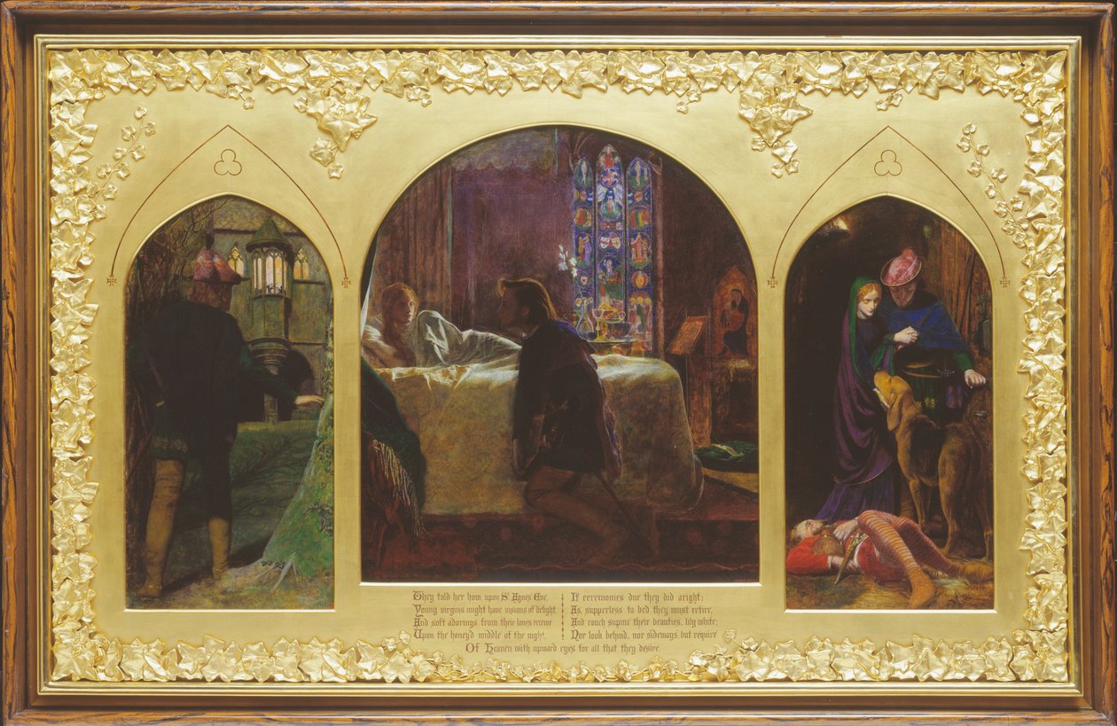 Eve of St Agnes av Arthur Hughes