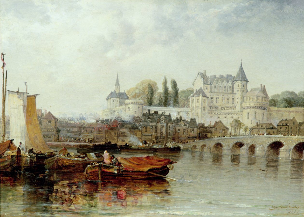 Amboise sur Loire, 1889 av Arthur Joseph Meadows