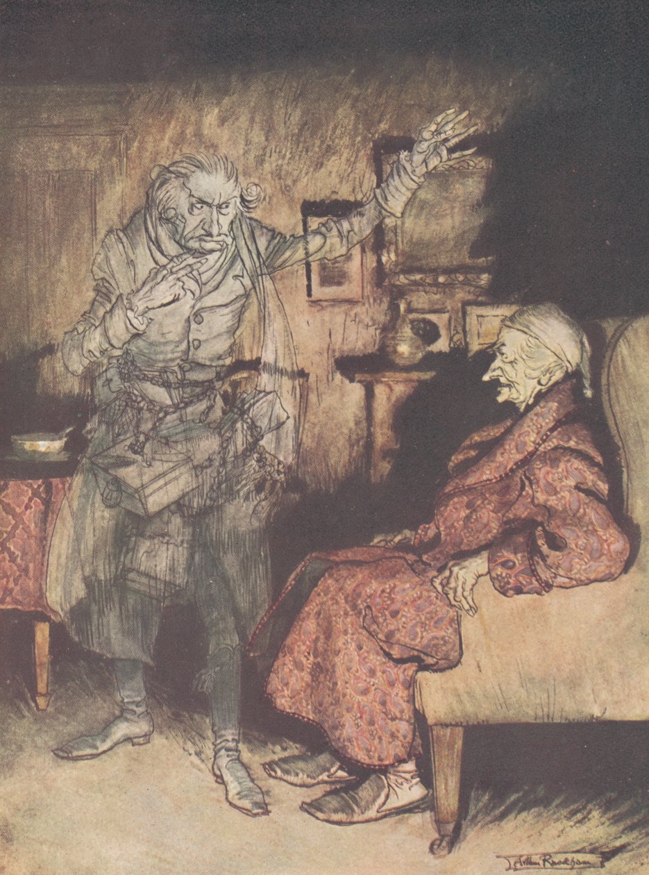 Frontispice - A Christmas Carol, 1915 av Arthur Rackham