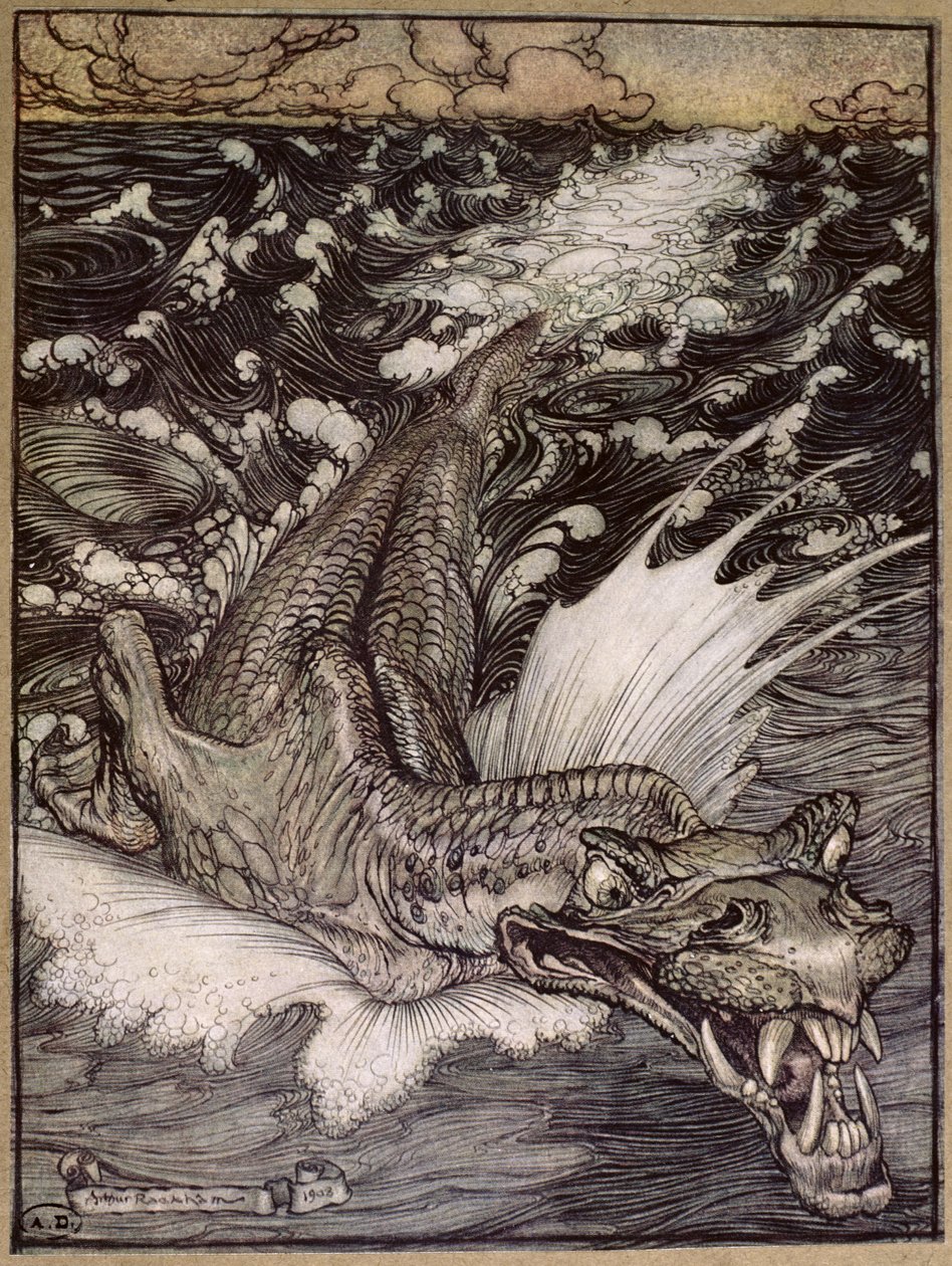 Leviathanen av Arthur Rackham