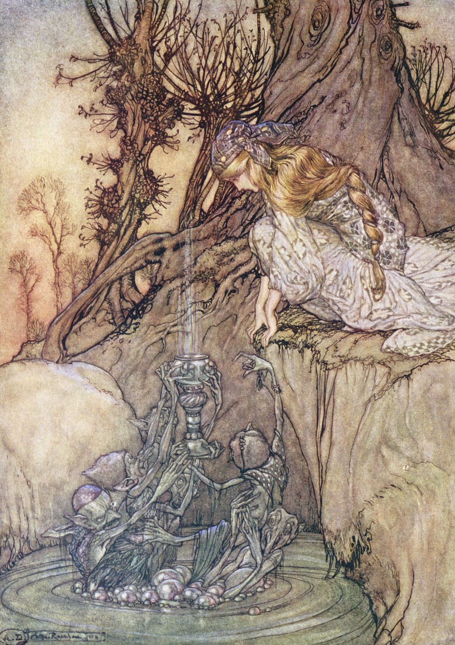 Den fortryllede beger, ca. 1908 av Arthur Rackham