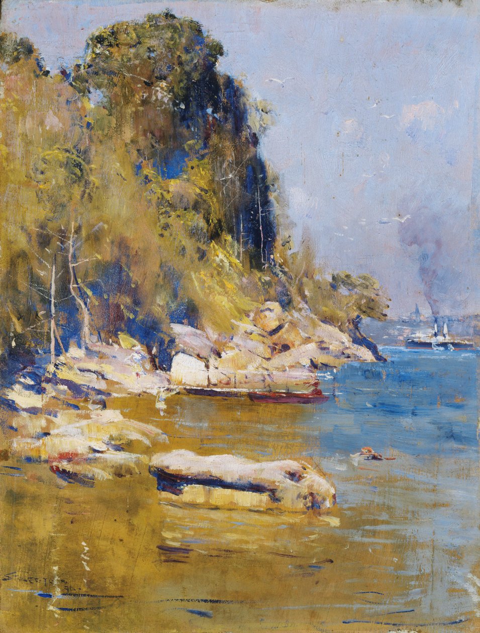 Fra leiren min (Sirius Cove) av Arthur Streeton