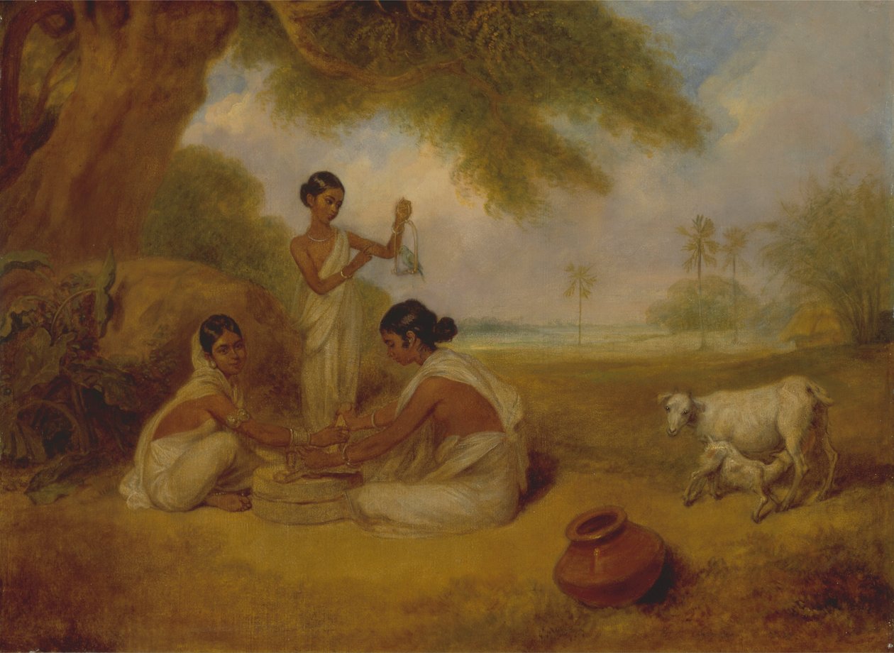 Maling av mais av Arthur Devis