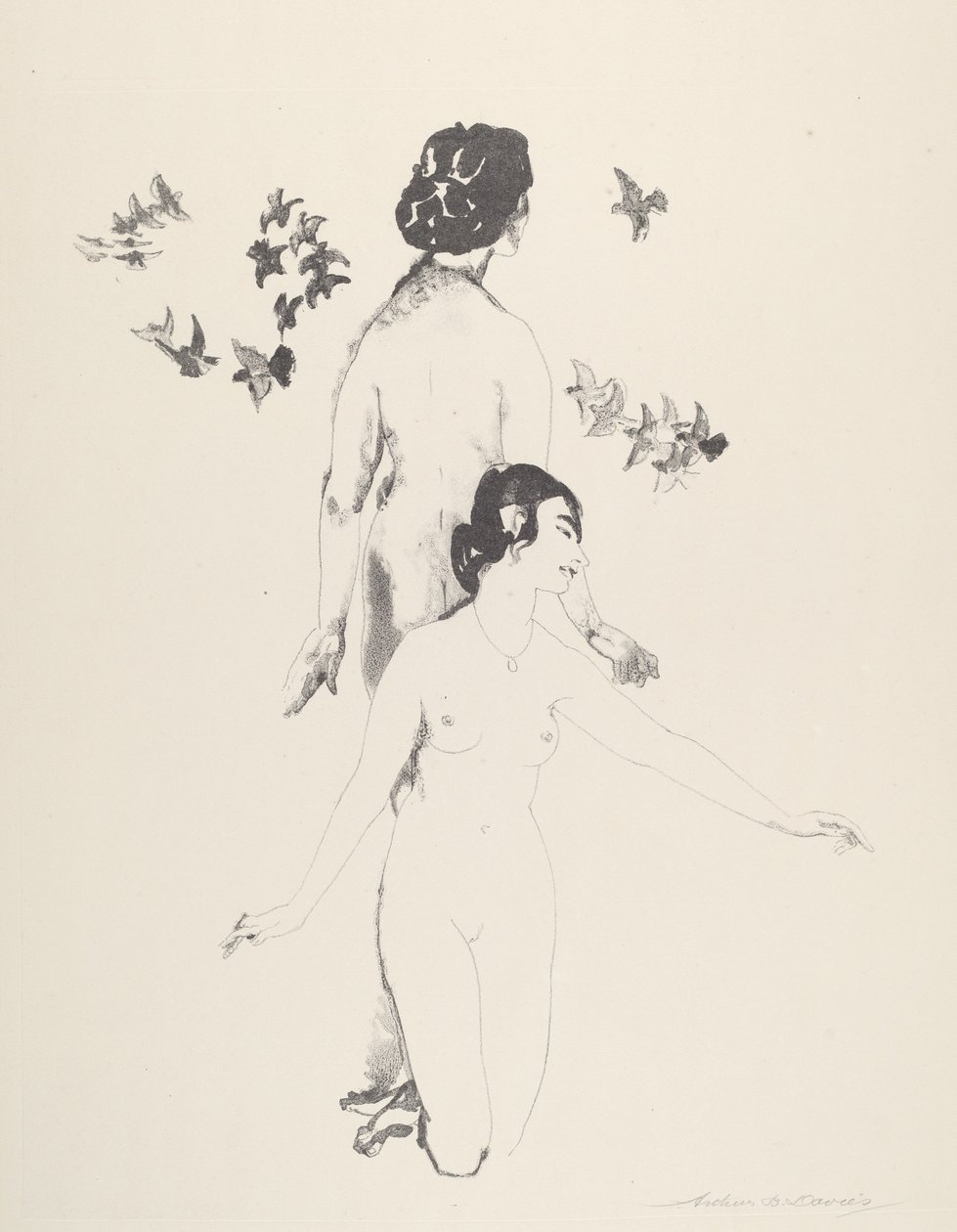 Sirkelduer av Arthur B. Davies