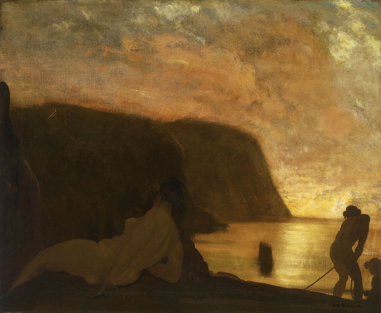En større morgen, av Arthur Bowen Davies