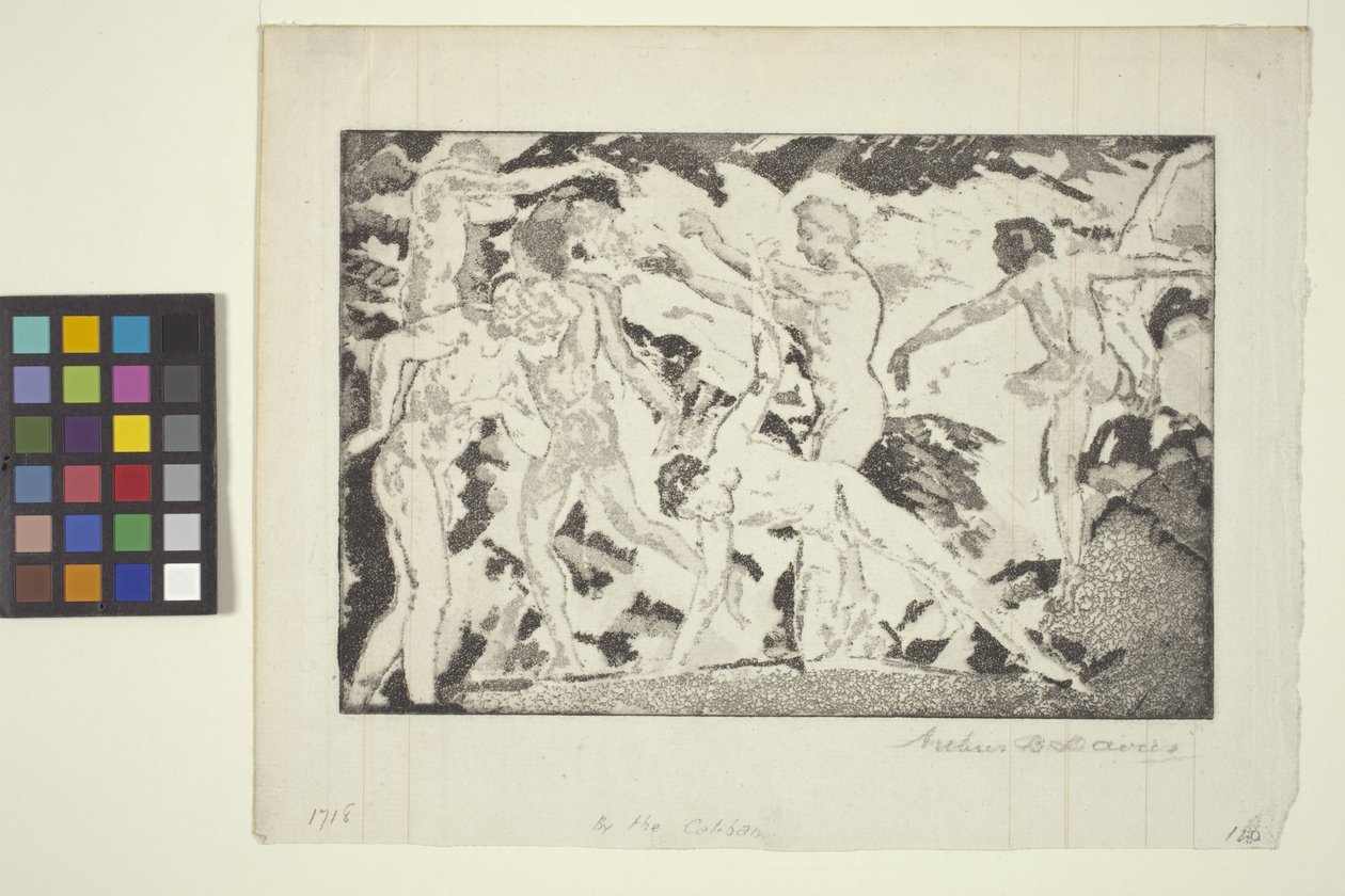 Av The Caliban (akvatint) av Arthur Bowen Davies