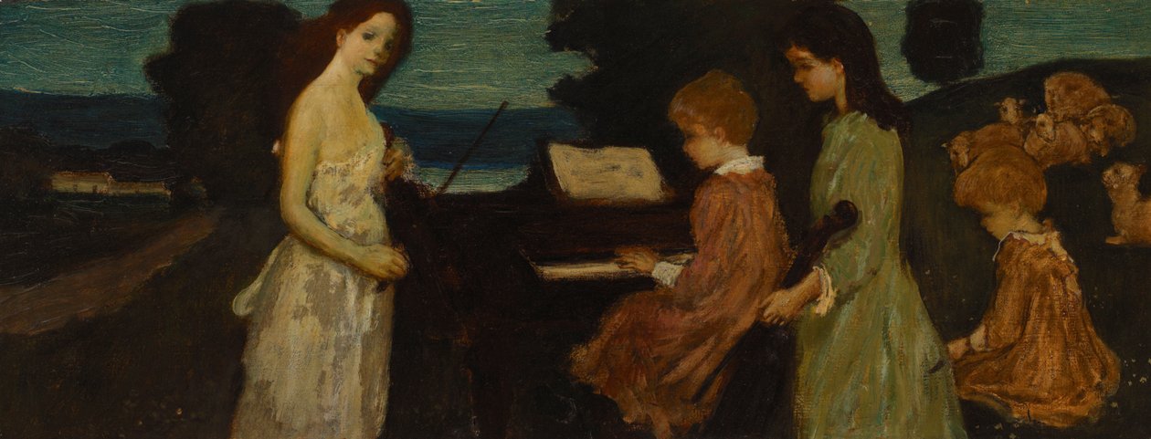Music in the Fields av Arthur Bowen Davies
