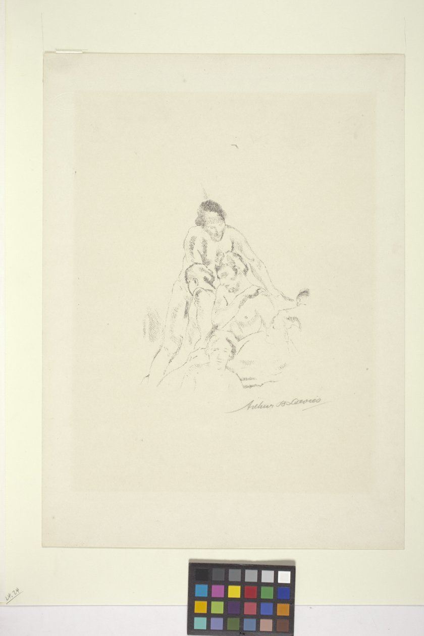 Pyramide (litografi) av Arthur Bowen Davies