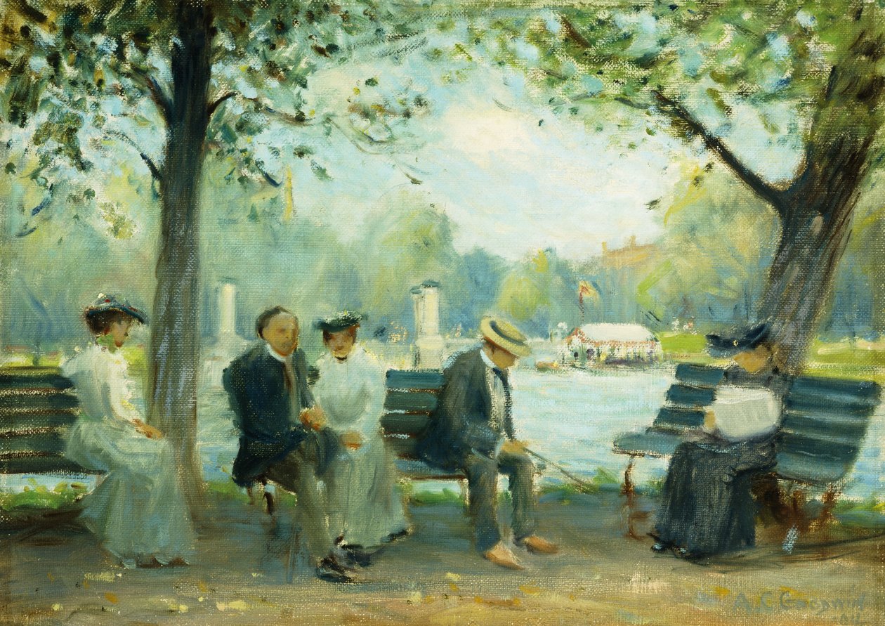 I Public Gardens, Boston av Arthur Clifton Goodwin