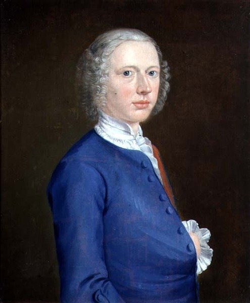 Selvportrett, ca. 1737 (olje på lerret) av Arthur Devis