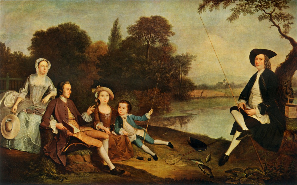 Swaine-familien, 1749, 1934. av Arthur Devis