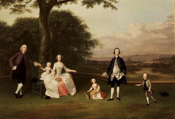 The Till Family, ca. 1750-51 av Arthur Devis