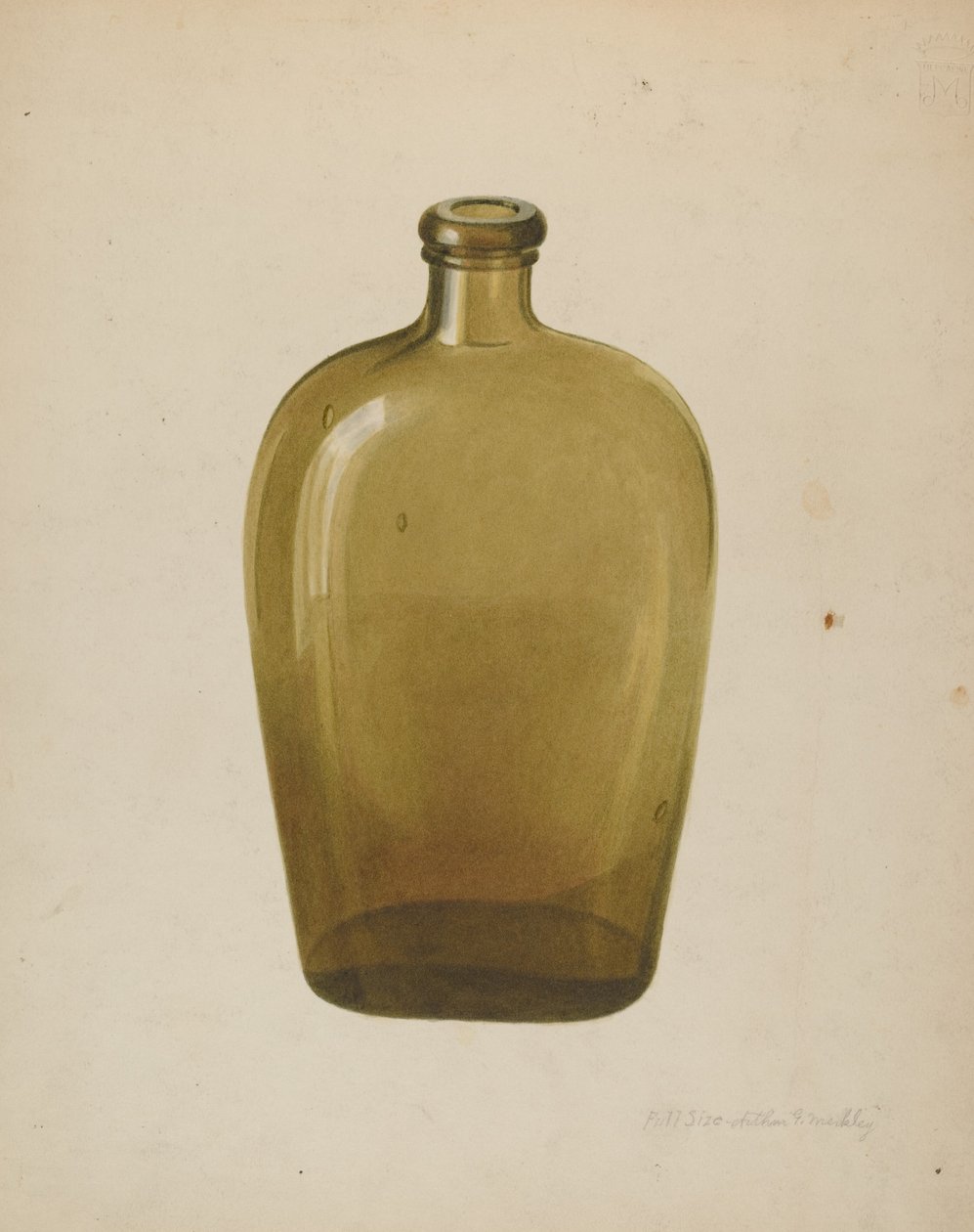 Brennevinsflaske av Arthur G. Merkley