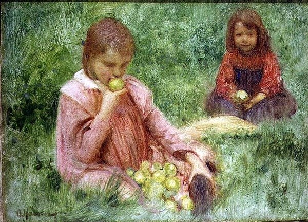 I frukthagen av Arthur Hacker