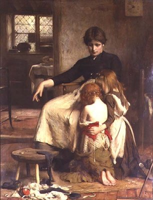 Barnas bønn av Arthur Hacker