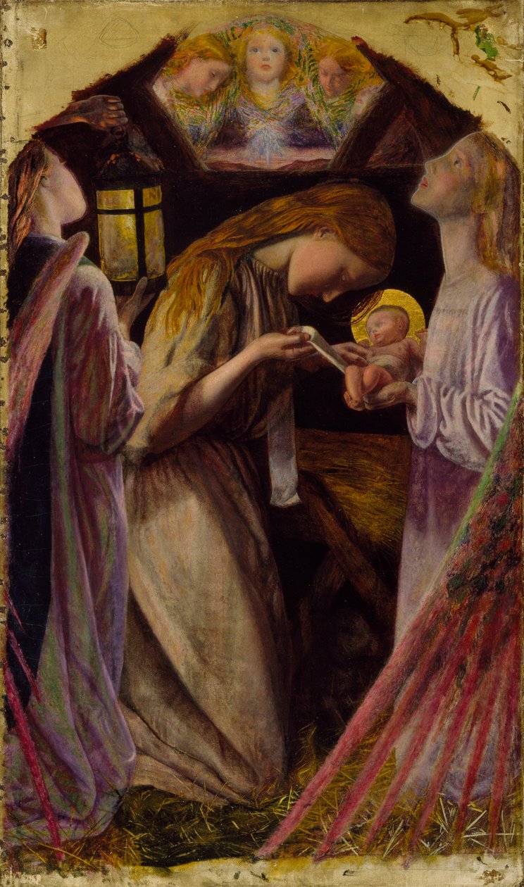 Fødselen, 1858 av Arthur Hughes