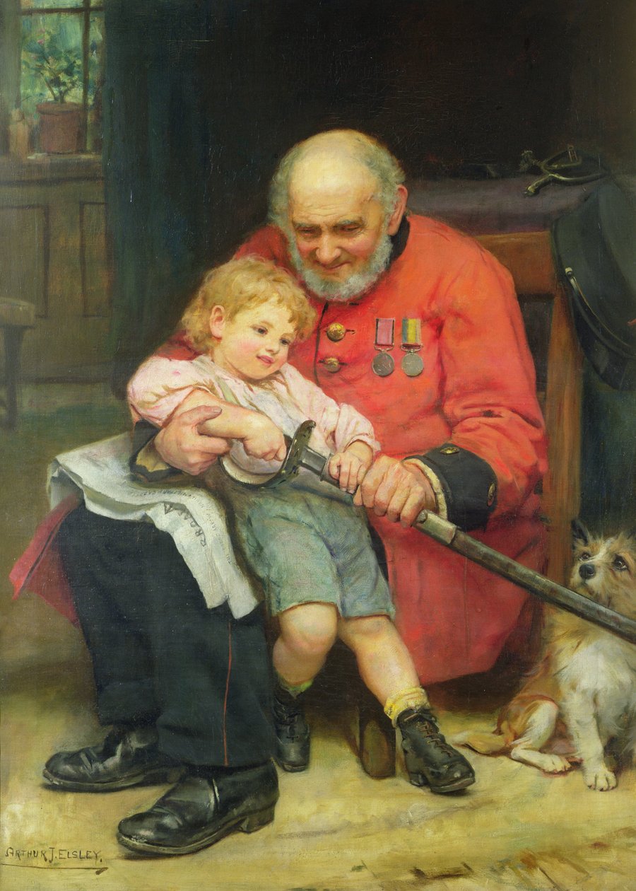 En ung brite (olje på lerret) av Arthur John Elsley