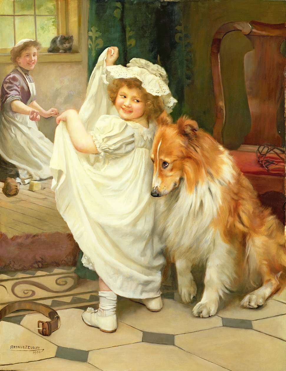 Før badet av Arthur John Elsley