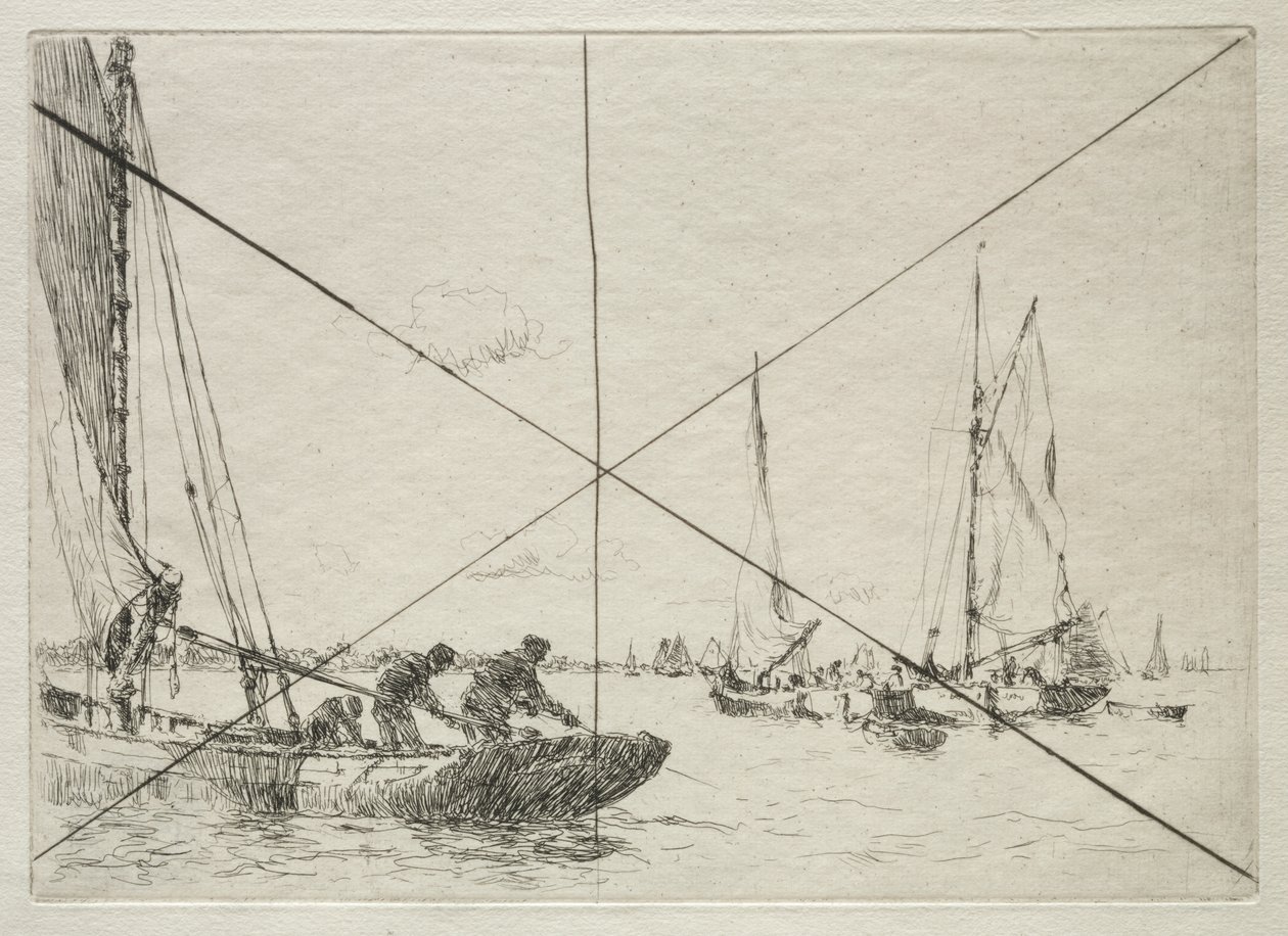 Oyster Mudring, West Mersea av Arthur John Trevor Briscoe