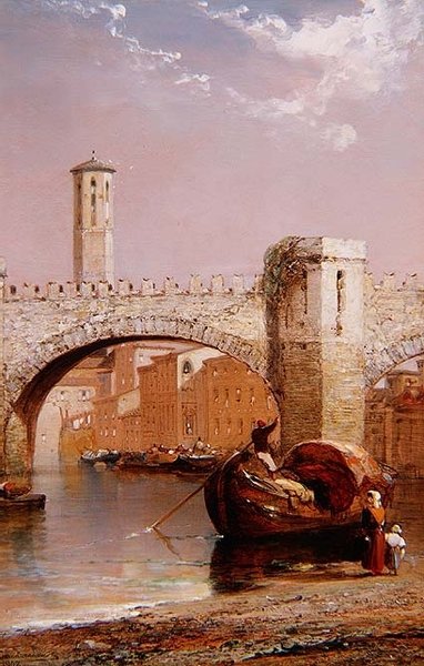 Den gamle broen, Verona av Arthur Joseph Meadows