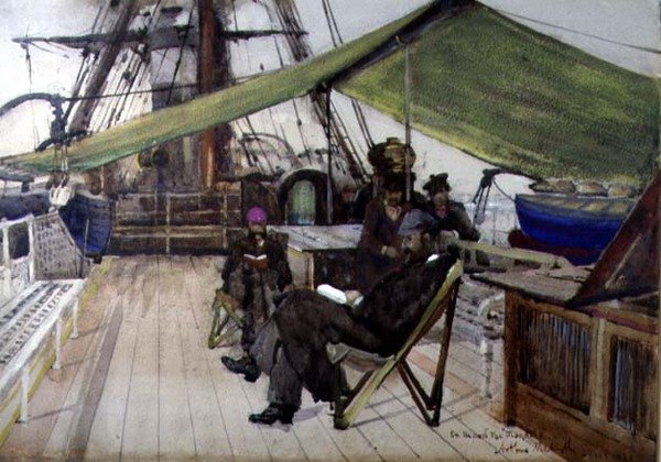 Om bord på "Magdala" av Arthur Melville