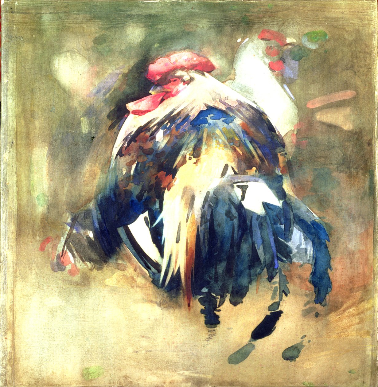 The Rooster (wc på lin) av Arthur Melville