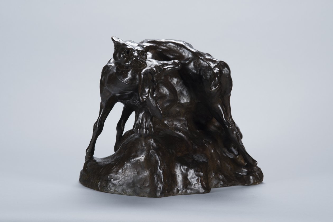 Puma Carrying Deer Carcass, ca. 1900 (bronse) av Arthur Putnam