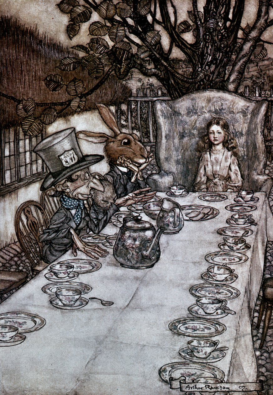 Alice i Eventyrland, 1917 av Arthur Rackham