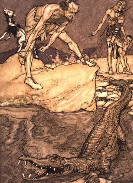 Krokodille av Arthur Rackham
