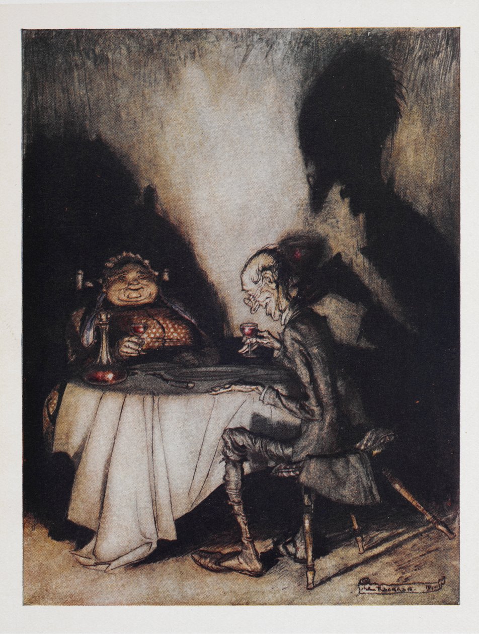 Jack Sprat og hans kone av Arthur Rackham