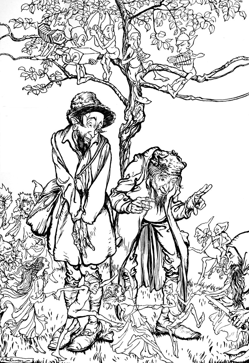 Lillebror og Lillesøster, 1917, 1923 av Arthur Rackham
